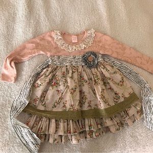 Giggle Moon , Pink layered girl’s dress